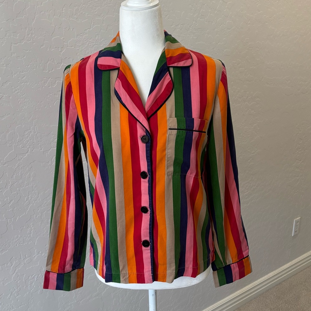 Reformation Striped Shirt Sz XS